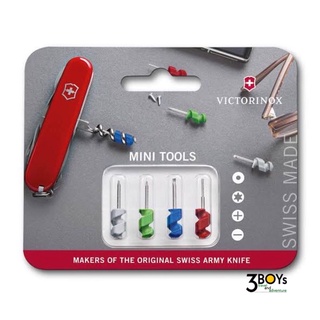 Victorinox ชุดไขควง4ชิ้น Mini Tools,ไขควง1.5 mm หมุดซิมการ์ด ไขควงปากแฉก ไขควงทอร์กซ์ T4 อัพเกรดมีดพก 84, 85,91และ111 มม