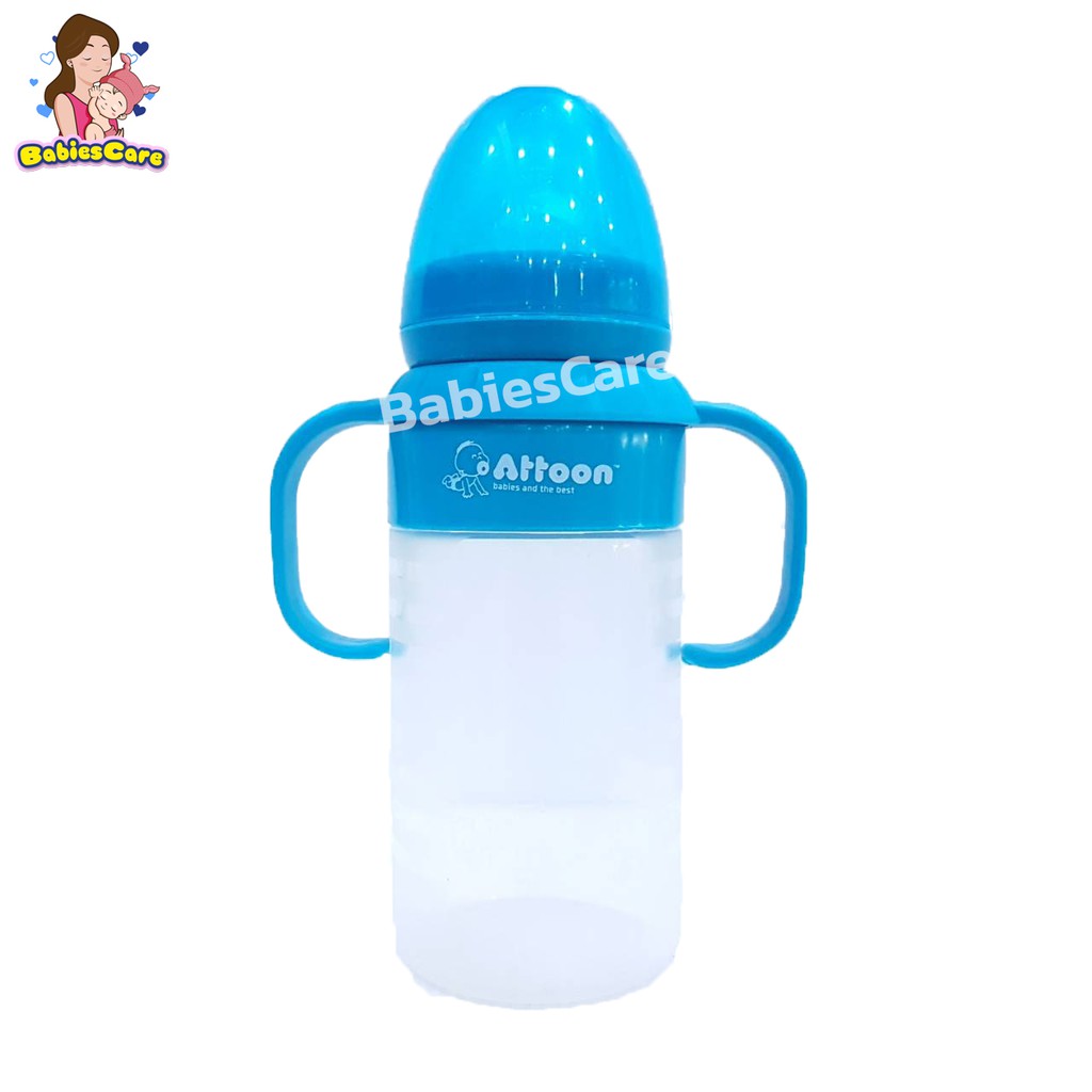 babiescare-attoon-ขวดนมซิลิโคน-แขนจับเสมือนนมมารดา-8oz-จุกนมไซร์l