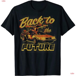 2022 Back To The Future Vintage DeLorean Graphic T-Shirt เสื้อยืด ดพิมพ์ลาย เสื้อยืดผ้าฝ้าย คอกลม cotton ความนิยม sale U