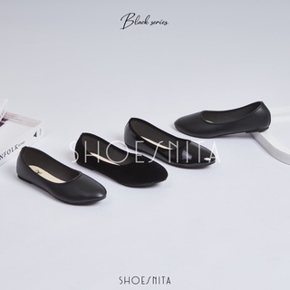 ภาพขนาดย่อของภาพหน้าปกสินค้ารองเท้าคัชชูส้นแบน ไซส์ 36 - 44 SHOESNITA รองเท้าคัทชู ผู้หญิง สีดำ พร้อมส่ง จากร้าน shoesnita บน Shopee ภาพที่ 3
