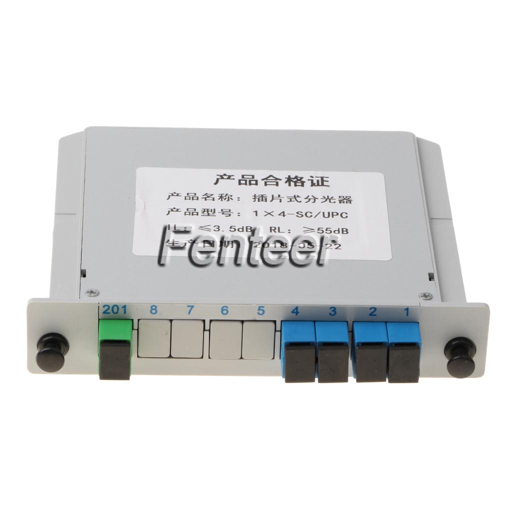 Lovoski 1 to 4 SC UPC Inserted PLC Fiber Optical Splitter Fiber Splitter