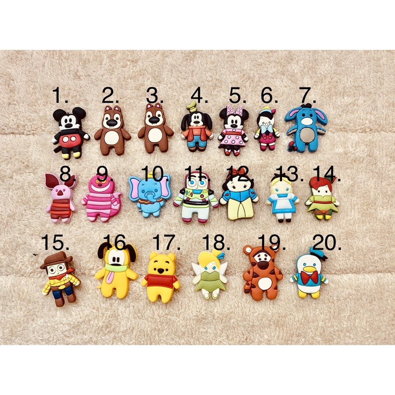 jbct-ตัวติดรองเท้ามีรู-มินิ-ดิสนีย์-shoecharms-mini-disney-มินิ-แต่น่ารักไม่มินิ