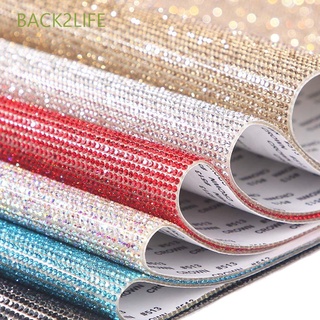 BACK2LIFE Multicolor Gem Stickers Glitter Gift Decoration Crystal Rhinestones Sticker High quality DIY Self-Adhesive Bling Bling Car Decoration Sticker/Multicolor