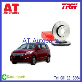 จานคู่ดิสเบรค-คู่ดรัมเบรค SUZUKI เออร์ติกา **ปี2013 **No.DF8101 หน้า **ยี่ห้อ TRW **ราคาขายต่อคู่