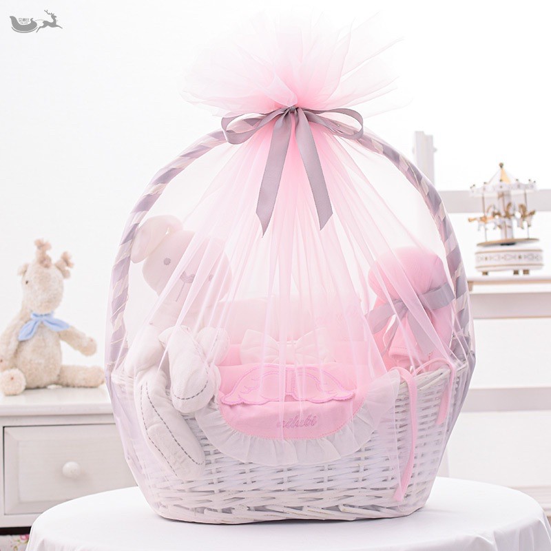 ภาพหน้าปกสินค้าพร้อมส่งในไทย  ชุดของขวัญเด็กแรกเกิด ชุดเซ็ทของขวัญเยี่ยมคลอด Basket Premium baby Gift set แบบใหม่