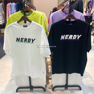 เสื้อยืดทรงหลวมสไตล์เกาหลี Nerdy สําหรับคู่รัก