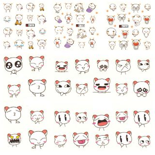 สติกเกอร์ติดเล็บ แทททูติดเล็บ แบบลอกลายน้ำ ลายการ์ตูน