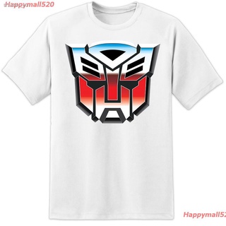 Happymall520 2021 Transformers Autobots Retro ( ) เสื้อยืดคอกลมผ้าฝ้ายพิมพ์ลาย Decepticons แฟชั่นสําหรับผู้ชาย sale