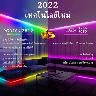 ภาพขนาดย่อของภาพหน้าปกสินค้าไฟเเต่งห้อง โหมดสายรุ้ง 20M ICRGB ไฟติดห้อง ไฟRGB ไฟ LED แบบเส้น การซิงโครไนซ์เพลง 5m10m15m การไล่ระดับสีที่มีสีสัน จากร้าน he_home บน Shopee