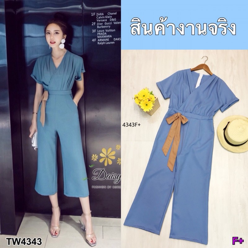 ak-4343-jumpsuit-คอวี-แต่งสายผูก