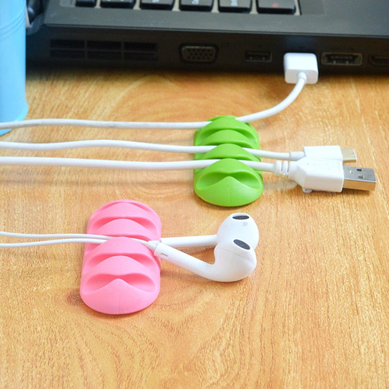 ภาพสินค้าคลิปซิลิโคน สําหรับจัดเก็บสายหูฟัง สายเคเบิ้ล Usb จากร้าน nuowa.th บน Shopee ภาพที่ 2