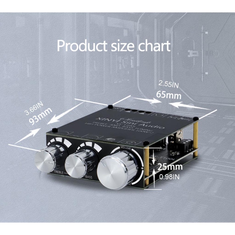 ภาพหน้าปกสินค้าHsv Xy-T100L บอร์ดขยายเสียงสเตอริโอดิจิตอลบลูทูธ 5.0 100W + 100W 3.5 มม. Aux จากร้าน happyshopvip.th บน Shopee