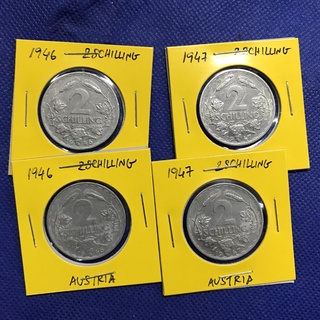 Special Lot No.60233 ปี1946-1947 ออสเตรีย 2 SCHILLING เหรียญสะสม เหรียญต่างประเทศ เหรียญเก่า หายาก ราคาถูก
