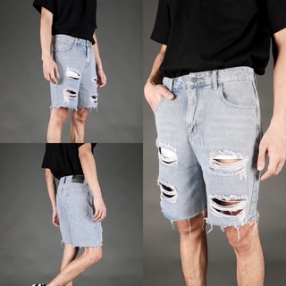 ภาพหน้าปกสินค้าZEROBOY-DENIM SHORTS “กางเกงยีนส์ขาสั้นแต่งขาด” ที่เกี่ยวข้อง