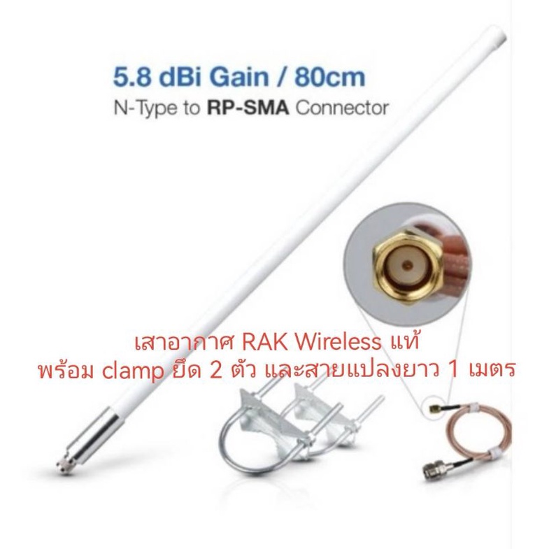 ภาพหน้าปกสินค้า(พร้อมส่ง)  RAK wireless Fiberglass Antenna 5.8dBi และ 8.0dbi เสาอากาศ เสาRak ไฟเบอร์กลาส สำหรับ Helium miner จากร้าน helium_shop บน Shopee