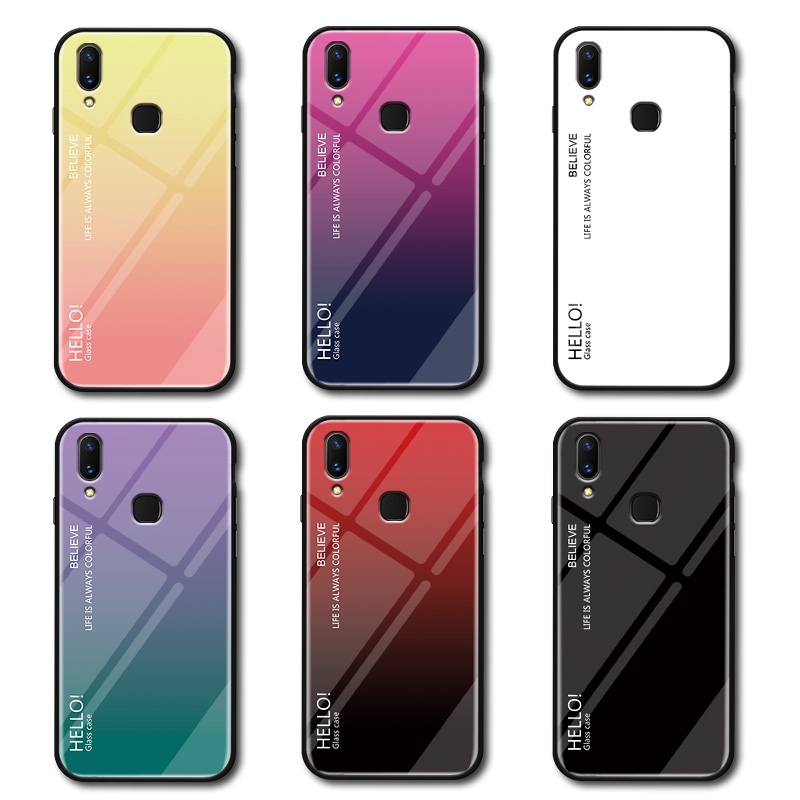 for-vivo-v11i-v11-pro-z3i-case-colorful-gradient-hard-case-luxury-gradient-soft-frame-case