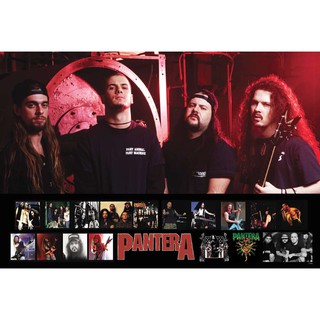 โปสเตอร์ รูปถ่าย วง ดนตรี แพนเทอรา Pantera (1981-2003) POSTER 24"x35" Inch American Heavy Metal V2