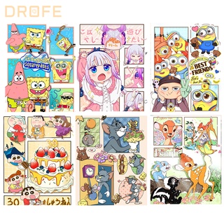 Drofe 【40X50 ซม.】ภาพวาดสีน้ํามันบนผ้าใบ ตามตัวเลข รูปการ์ตูนอนิเมะ สําหรับผู้ใหญ่ ตกแต่งห้อง ของขวัญ