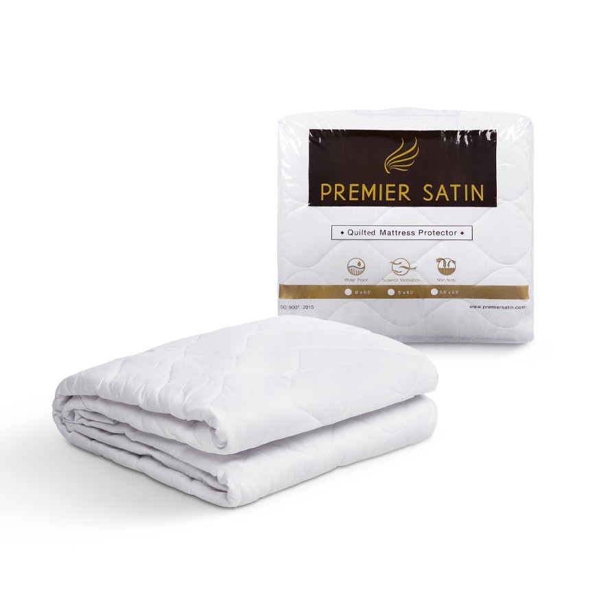 ภาพหน้าปกสินค้าPremier Satin ผ้ารองที่นอนกันเปื้อนกันน้ำ เพิ่มความนุ่มสบาย ช่วยถนอมที่นอน รับประกันของแท้100%