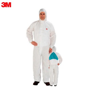 3m 4520 ชุดป้องกันฝุ่น ละออง และ สารเคมี สีขาว Type5/6 4520 Coverall Type