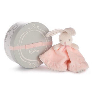 Kaloo ตุ๊กตาผ้ากัดกลมกระต่าย KALOO PERLE - ROUND DOUDOU RABBIT PINKสีชมพู