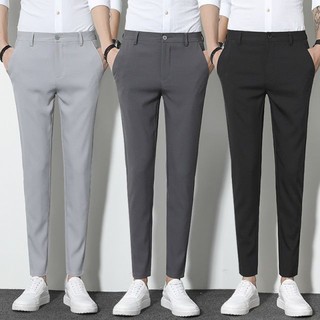 กางเกงชิโน่ เข้ารูป กางเกงขายาวผู้ชาย กระบอกเล็ก กางเกงขายาว(slim) กางเกงทำงาน กางเกงทรงกระบอกเล็ก