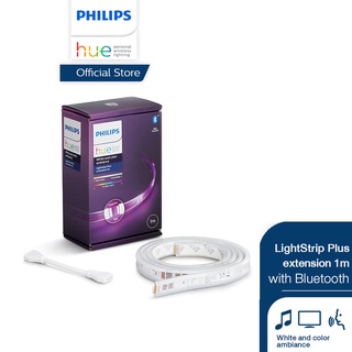 สินค้า Philips Hue LightStrip Plus extension with Bluetooth ไฟเส้นเปลี่ยนสีอัจฉริยะ สำหรับต่อเพิ่ม ยาว 1 เมตร เชื่อมต่อบลูทูธได้