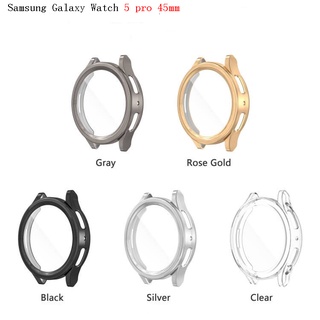 เคสชุบไฟฟ้า TPU ป้องกันรอย สําหรับ Samsung Galaxy Watch 5 Pro 45 มม.