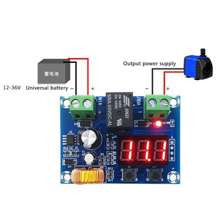 XH-M 602 12-36V โมดูลป้องกันแบตเตอรี่ต่ำ แรงดันไฟฟ้า DC Output