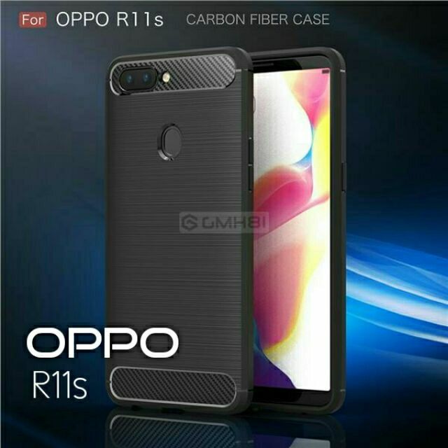 Oppo R11s Brushed TPU Rugged Tough Slim Armor Bumper Soft Cover Case ...