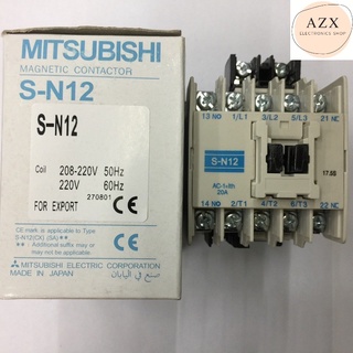 ภาพขนาดย่อของสินค้าแมกเนติกคอนแทกเตอร์ S-N12 220V20A ac สินค้าพร้อมส่ง