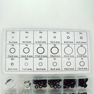 ชุดแหวนยางโอริง พลาสติก 225 ชิ้น ต่อชุด