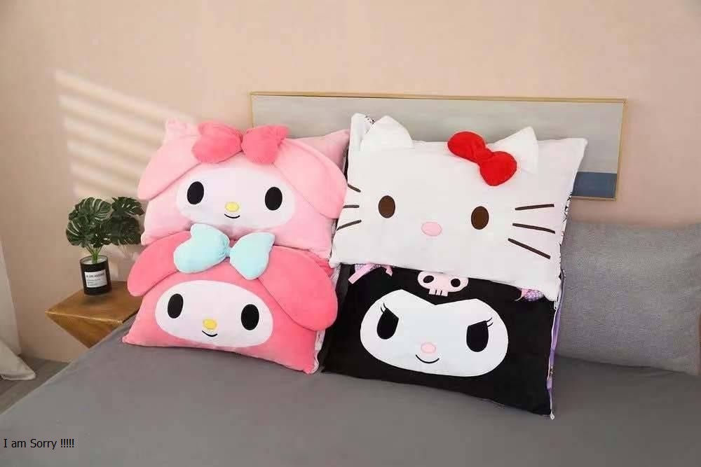 ปลอกหมอน-sanrio-แบบ-3d-ลายหน้าหลัง-ตามแบบในภาพ-ขนาด-70-50-cm-ไซส์ใหญ่