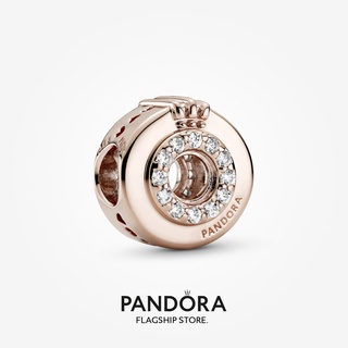 Pandora ชาร์มมงกุฎ ชุบทอง 14k สีโรสโกลด์ ของขวัญวันหยุด สําหรับผู้หญิง p804