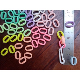 Summer sales 🔥 Chubby DIY Chain โซ่​ ต่อ​ 11x16 mm [ โซ่พลาสติก 50 ชิ้น / 25 กรัม / 100 กรัม ]