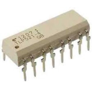 TLP521-4 Optocoupler, Transistor Output, 4 Channel, DIP, 16 Pin