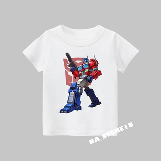 เสื้อยืด พิมพ์ลาย TRANSFORMERS OPTIMUS PRIME คุณภาพสูง สําหรับเด็ก