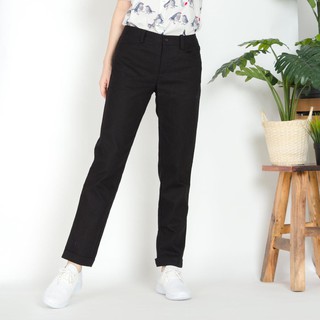 C&amp;D Linen Oriental Pants กางเกงซีแอนด์ดี กางเกงขายาว ผ้าลินิน สีดำ (CL5NBL)