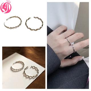 สินค้า แหวนแฟชั่น สไตล์เกาหลี สำหรับผู้หญิง 2 ชิ้น
