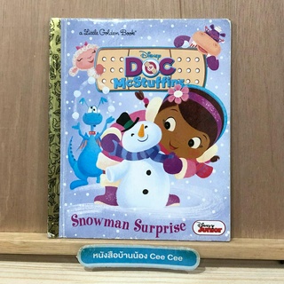 หนังสือนิทานภาษาอังกฤษ ปกแข็ง a Little Golden Book Disneys Doc McStuffins - Snowman Surprise