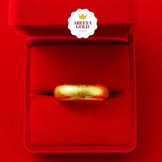 แหวนหุ้มทองแท้ แหวนเกลี้ยงพ่นทรายรอบนิ้ว สีเหมือนทองแท้มากที่สุด ทองไมครอน ทองชุบ ทองปลอม