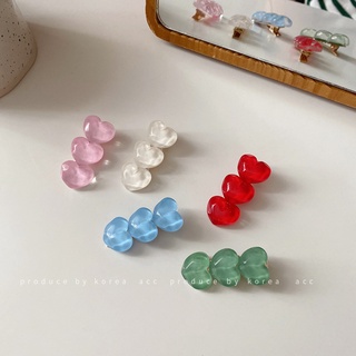 Candy-colored love bangs clip Hyun Ya wind duckbill clip design girl fresh Korean hair accessories for girls for women l