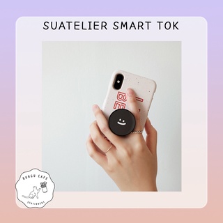 Suatelier Smart Tok ที่ยึดหลังโทรศัพท์ พร้อมสติ๊กเกอร์ไสตล์มินิมอล จากเกาหลี