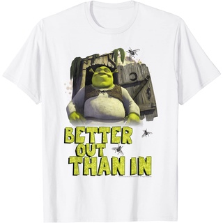 เสื้อยืดวินเทจเสื้อยืด พิมพ์ลายตัวอักษร Shrek Outhouse Better แฟชั่นพรีเมี่ยม สําหรับเด็กผู้ชาย และเด็กผู้หญิง อายุ 1-12