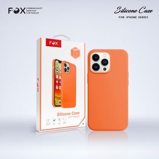 ภาพหน้าปกสินค้าเคสมือถือ FOX รุ่น Silicone Case สีส้ม สำหรับ iPhone13promax/iPhone13/iphone12promax/iPhone11 ที่เกี่ยวข้อง