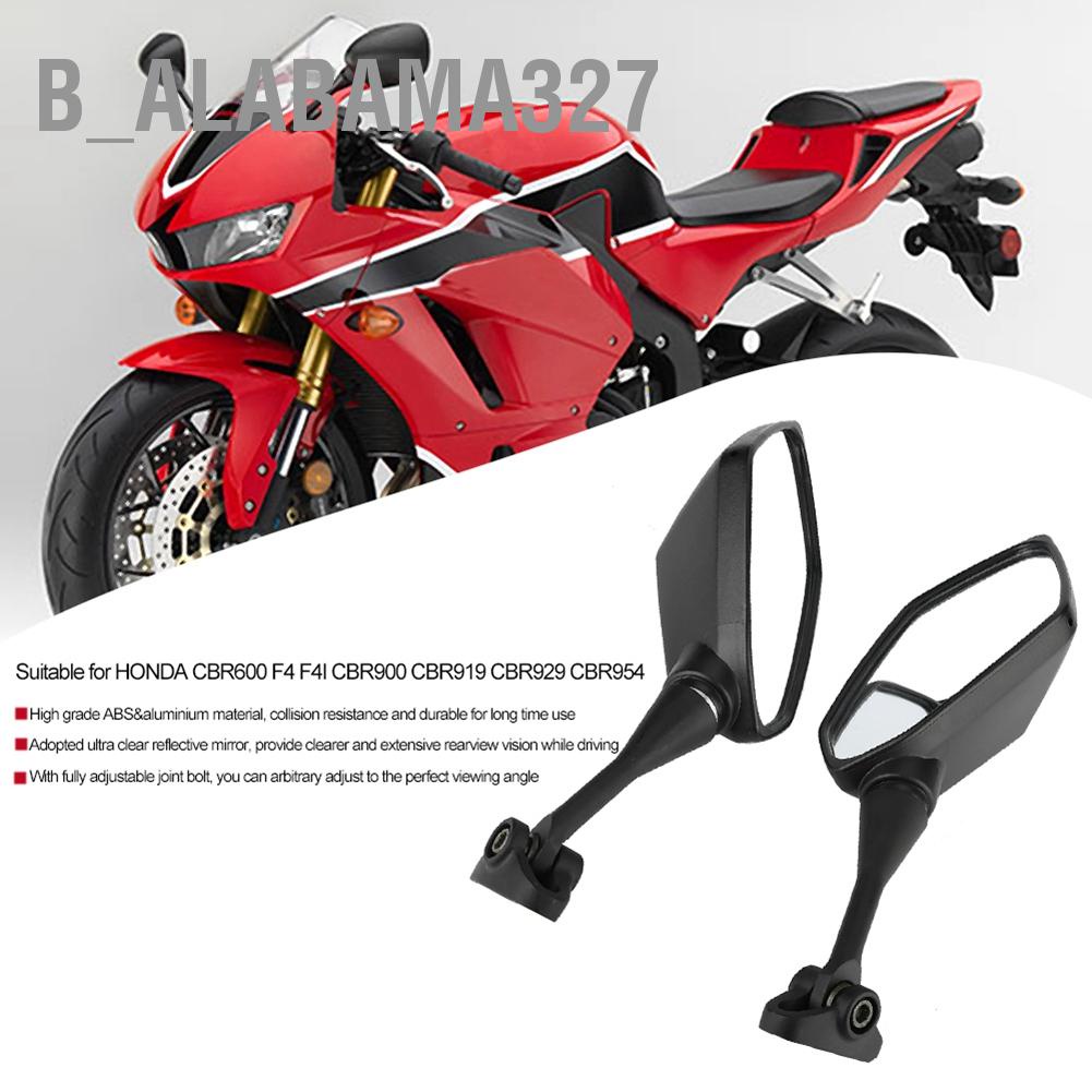 b-alabama327-กระจกมองหลังสะท้อนแสง-ดัดแปลง-สําหรับรถจักรยานยนต์-honda-cbr600-cbr900-2-ชิ้น