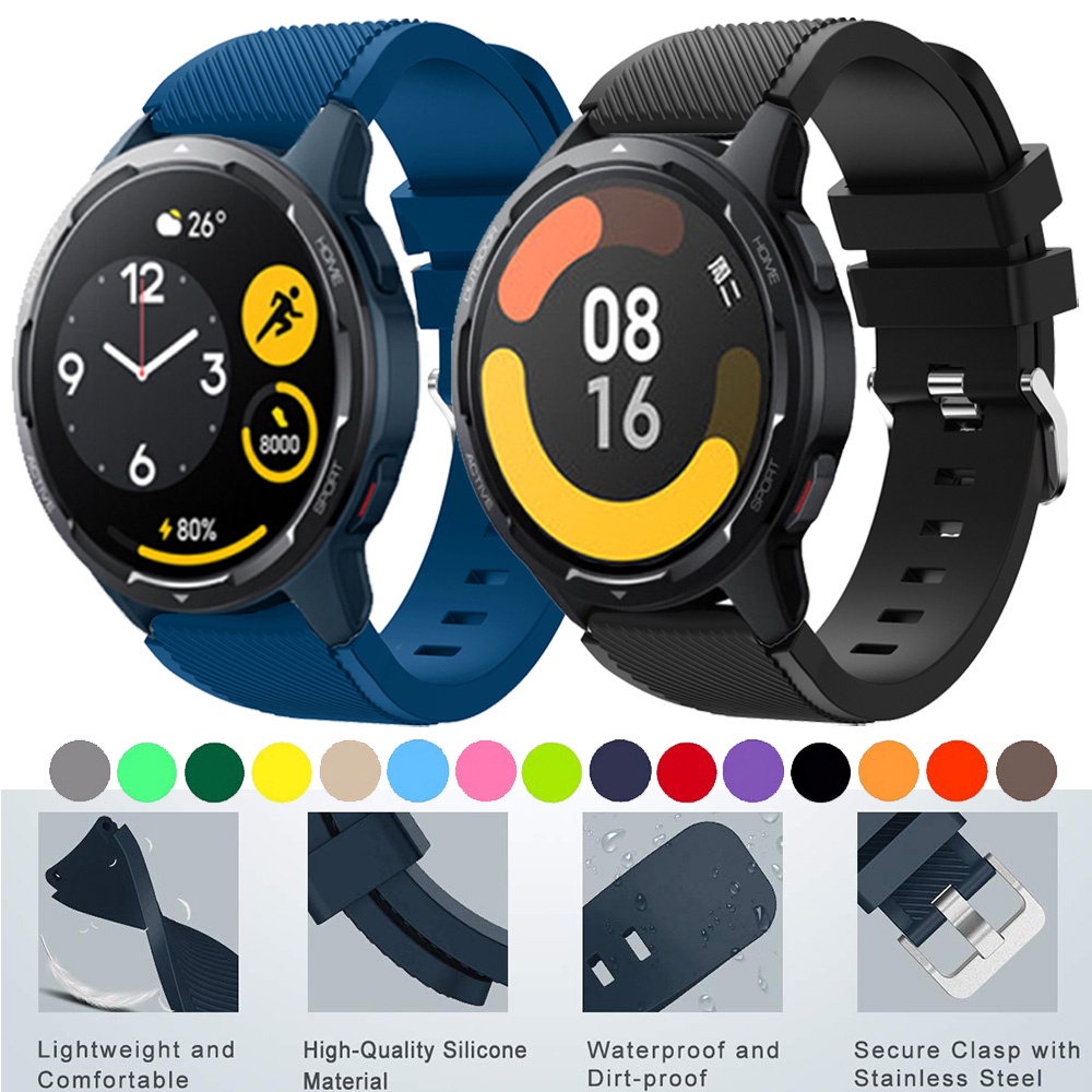 ภาพหน้าปกสินค้าสายนาฬิกาข้อมือซิลิโคน 22 มม. สําหรับ Xiaomi MI Watch S1 Active Global Version MI Watch Color 2