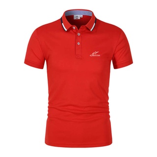 Alpinestar เสื้อโปโลแขนสั้น สไตล์นักธุรกิจ สําหรับผู้ชาย 7 สี ไซซ์ S-4Xl 0714