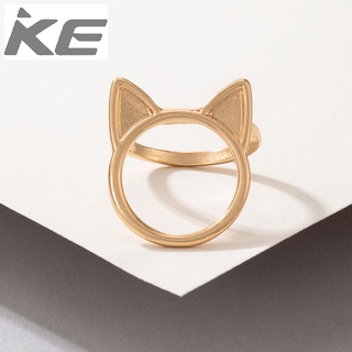 Popular Simple Jewelry Cat Ear Ring Cute Rabbit Ear Irregular Ring for girls for women low pri