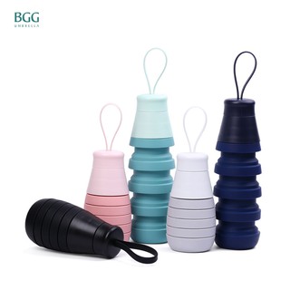 BGG Silicone Telescopic Outdoor Sports Kettle กระบอกน้ำซิลิโคนยืดได้ กระบอกน้ำยืดได้ กีฬากระบอกน้ำพกพา (SB2007)